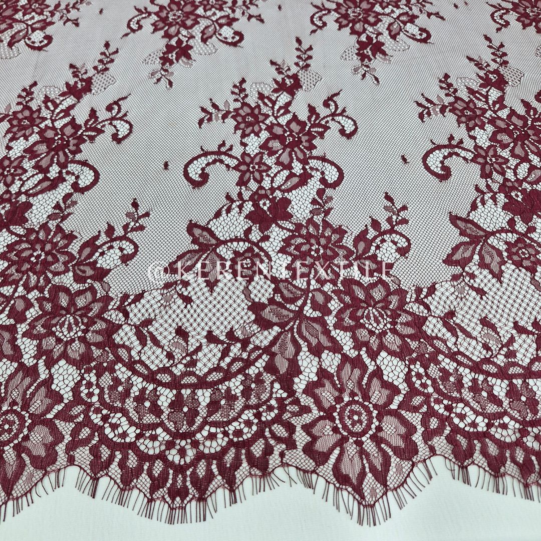 Lace Panel Chantily Swiss #AV-99924 (Motif Bunga Ceplok)