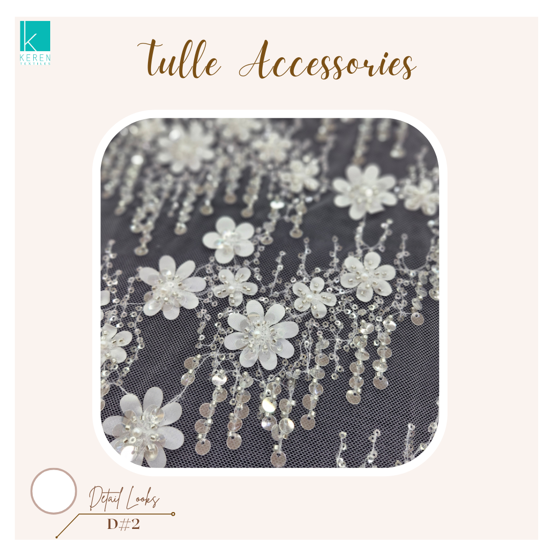 TULLE ACCESSORIES 2 (Tulle Payet 3D Spesial Off White)