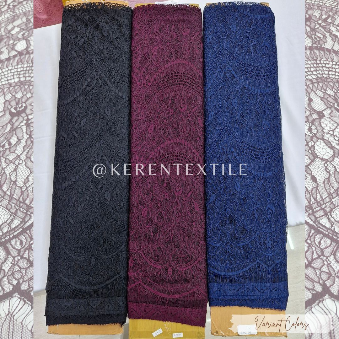 BROKAT PANEL CHANTILY 101 (Motif Renda Sultan)