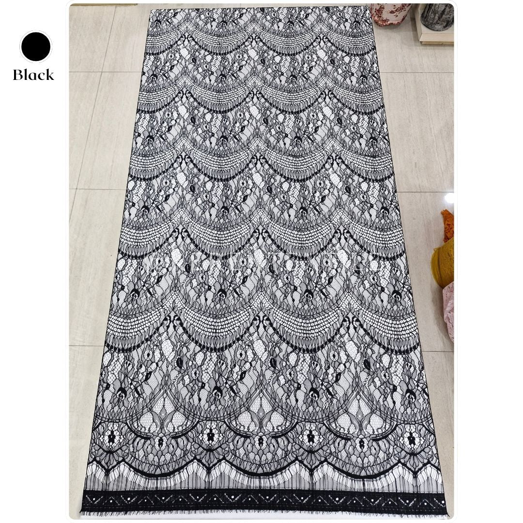BROKAT PANEL CHANTILY 101 (Motif Renda Sultan)
