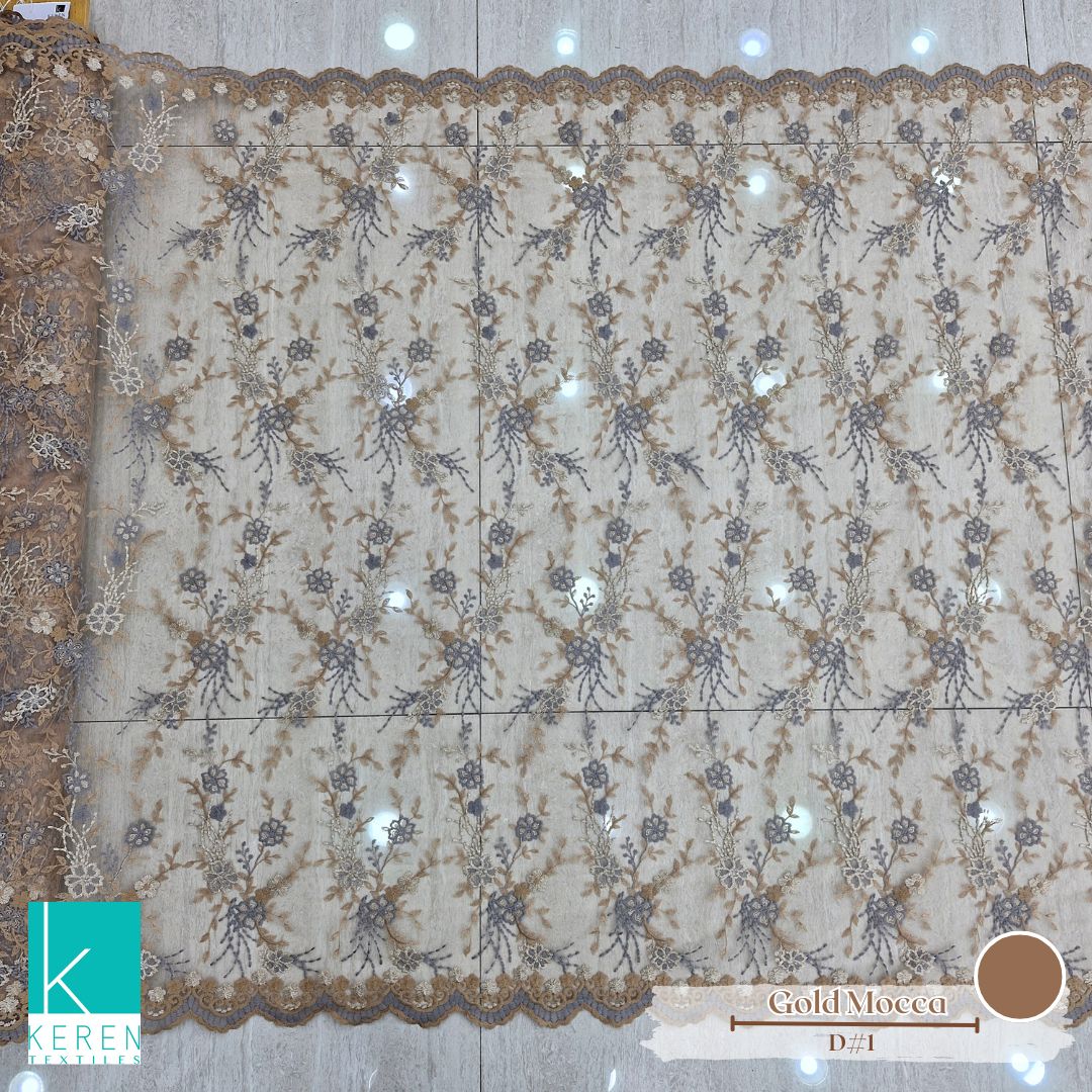 DALIA TULLE EMBROIDERY (Tulle Bordir Multiwarna)