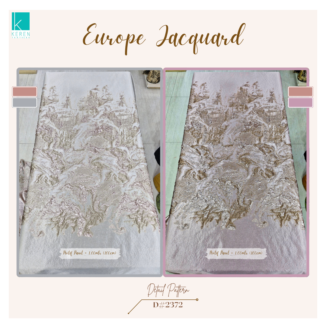 EUROPE JACQUARD 2372 (Jacquard Panel motif Abstract Special)