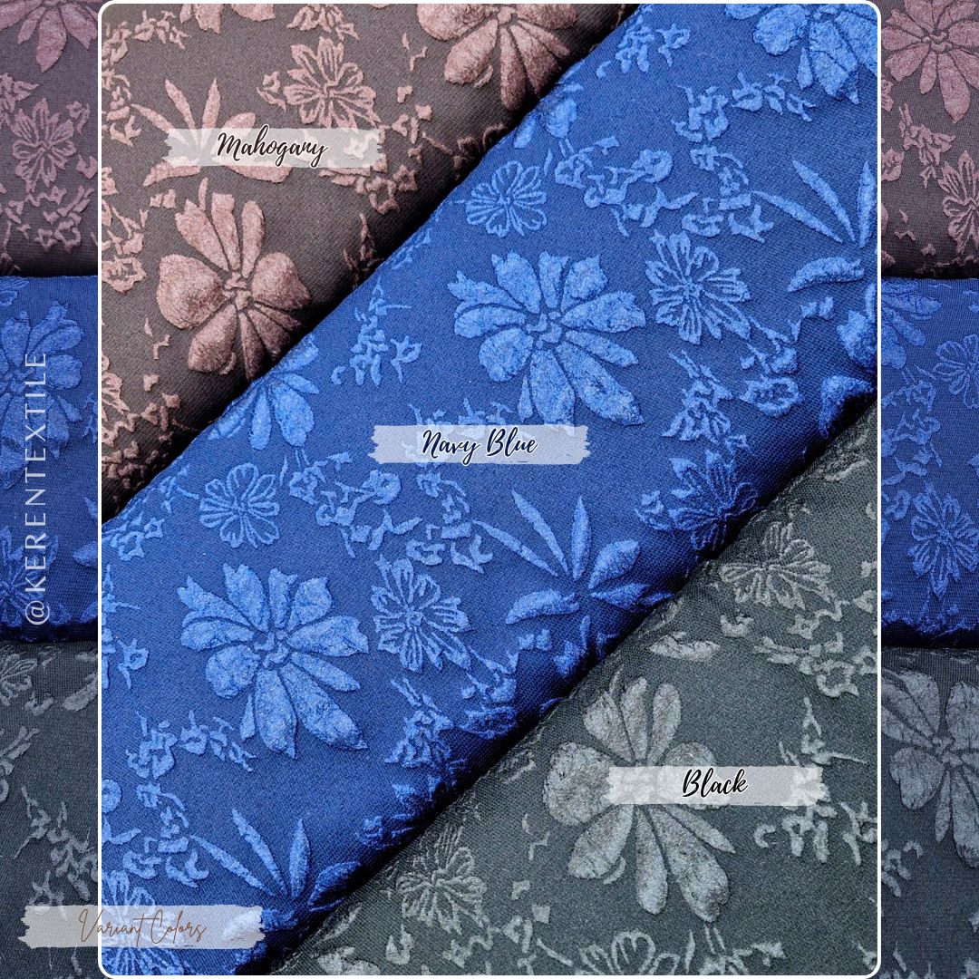 FUKURO JACQUARD ROSEMARY D4 (Jacqurd Embos Fukuro motif Bunga Mawar)