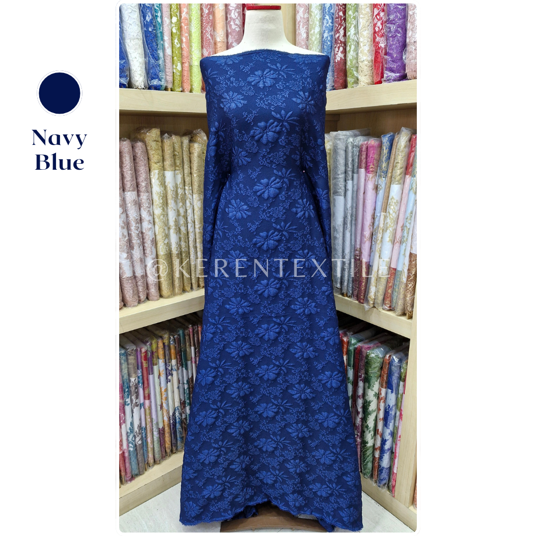 FUKURO JACQUARD ROSEMARY D4 (Jacqurd Embos Fukuro motif Bunga Mawar)