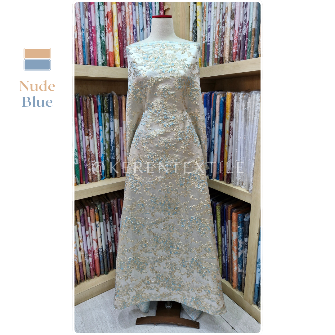 JACQUARD EMBOSSED 35-NV0954 (Kain Jacquard Emboss motif Ukiran Abstract)