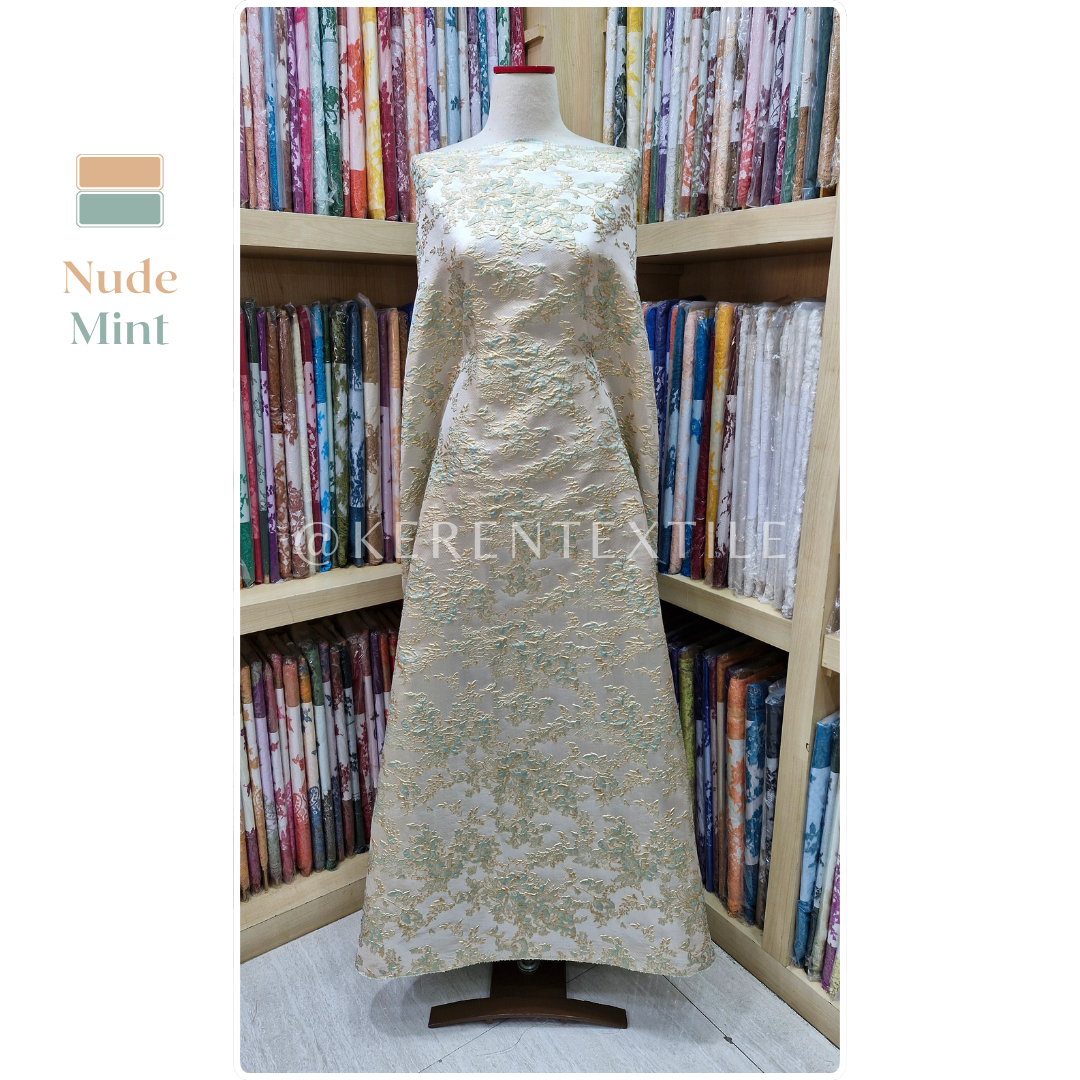 JACQUARD EMBOSSED 35-NV0954 (Kain Jacquard Emboss motif Ukiran Abstract)