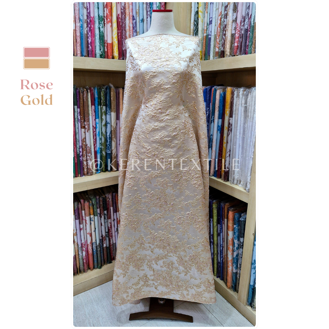 JACQUARD EMBOSSED 35-NV0954 (Kain Jacquard Emboss motif Ukiran Abstract)