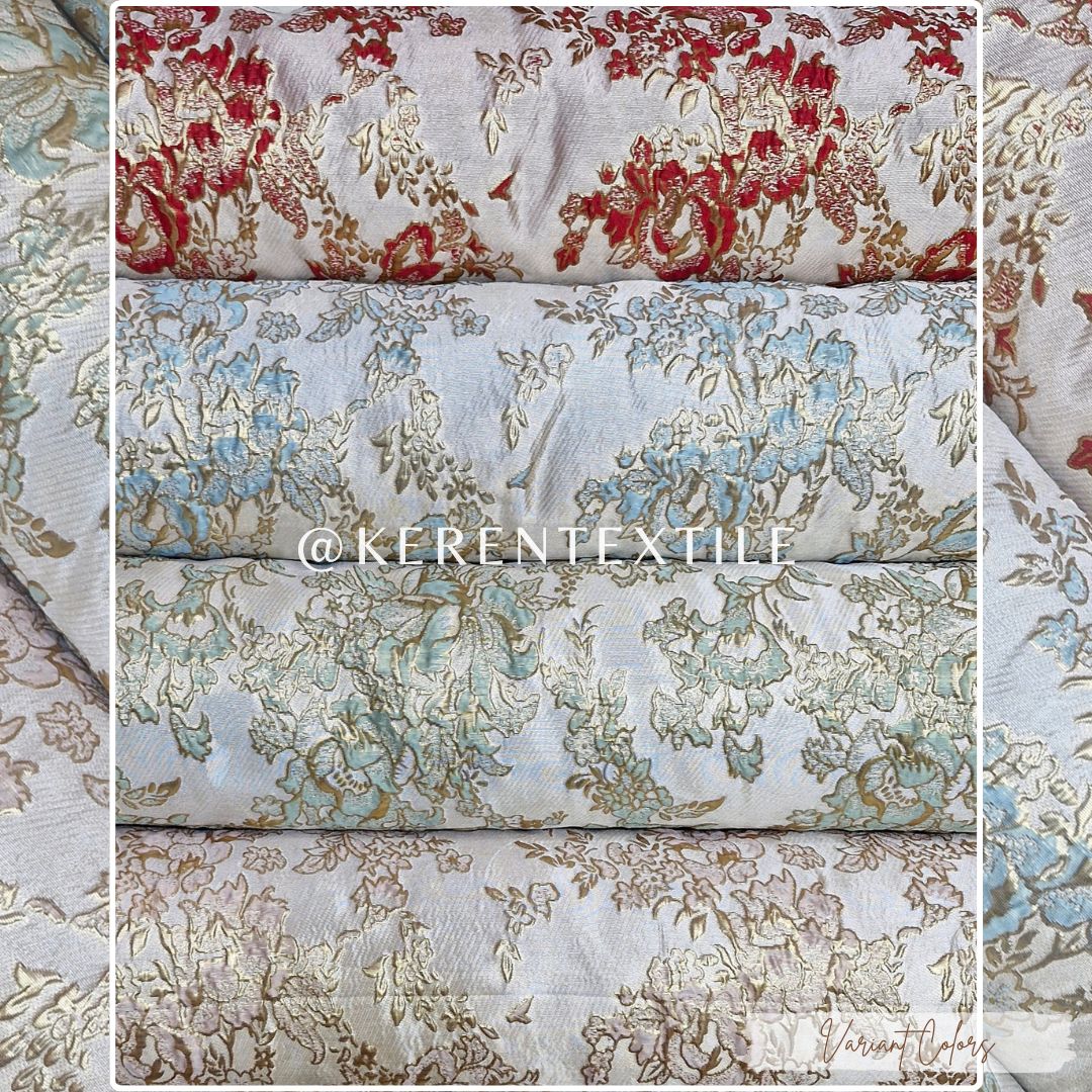 JACQUARD EMBOSSED 35-NV0954 (Kain Jacquard Emboss motif Ukiran Abstract)