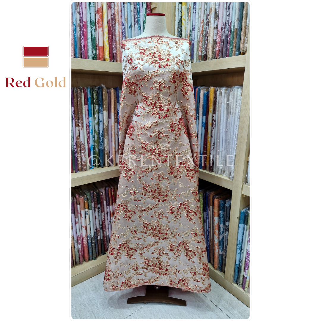 JACQUARD EMBOSSED 35-NV0954 (Kain Jacquard Emboss motif Ukiran Abstract)