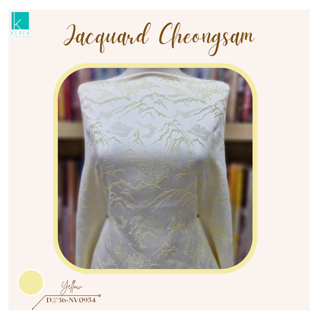 JACQUARD CHEONGSAM 36-NV0954 (Kain Jacquard Spesial Cheongsam)