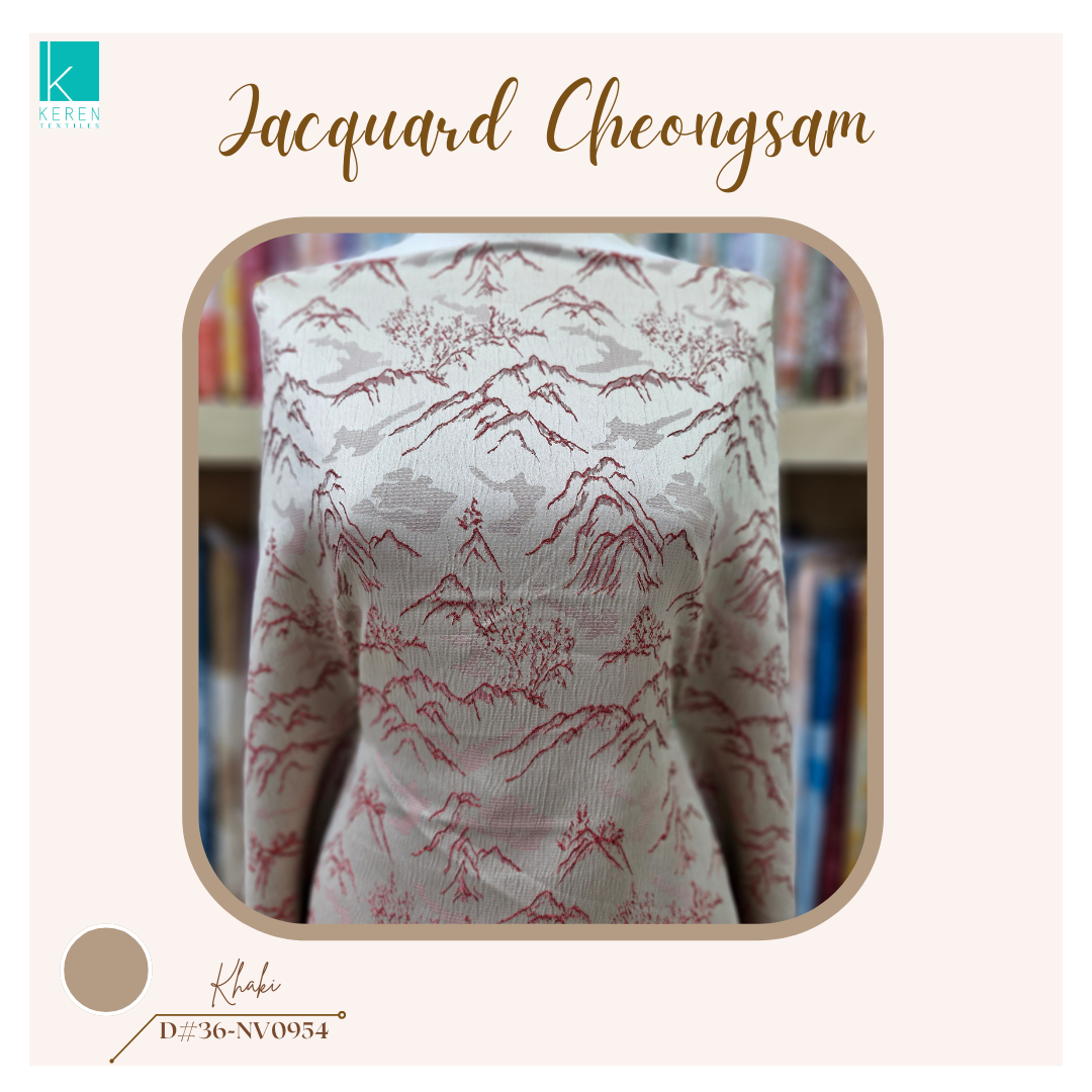 JACQUARD CHEONGSAM 36-NV0954 (Kain Jacquard Spesial Cheongsam)