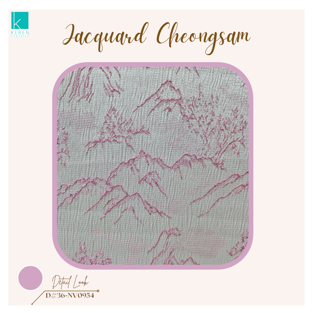 JACQUARD CHEONGSAM 36-NV0954 (Kain Jacquard Spesial Cheongsam)