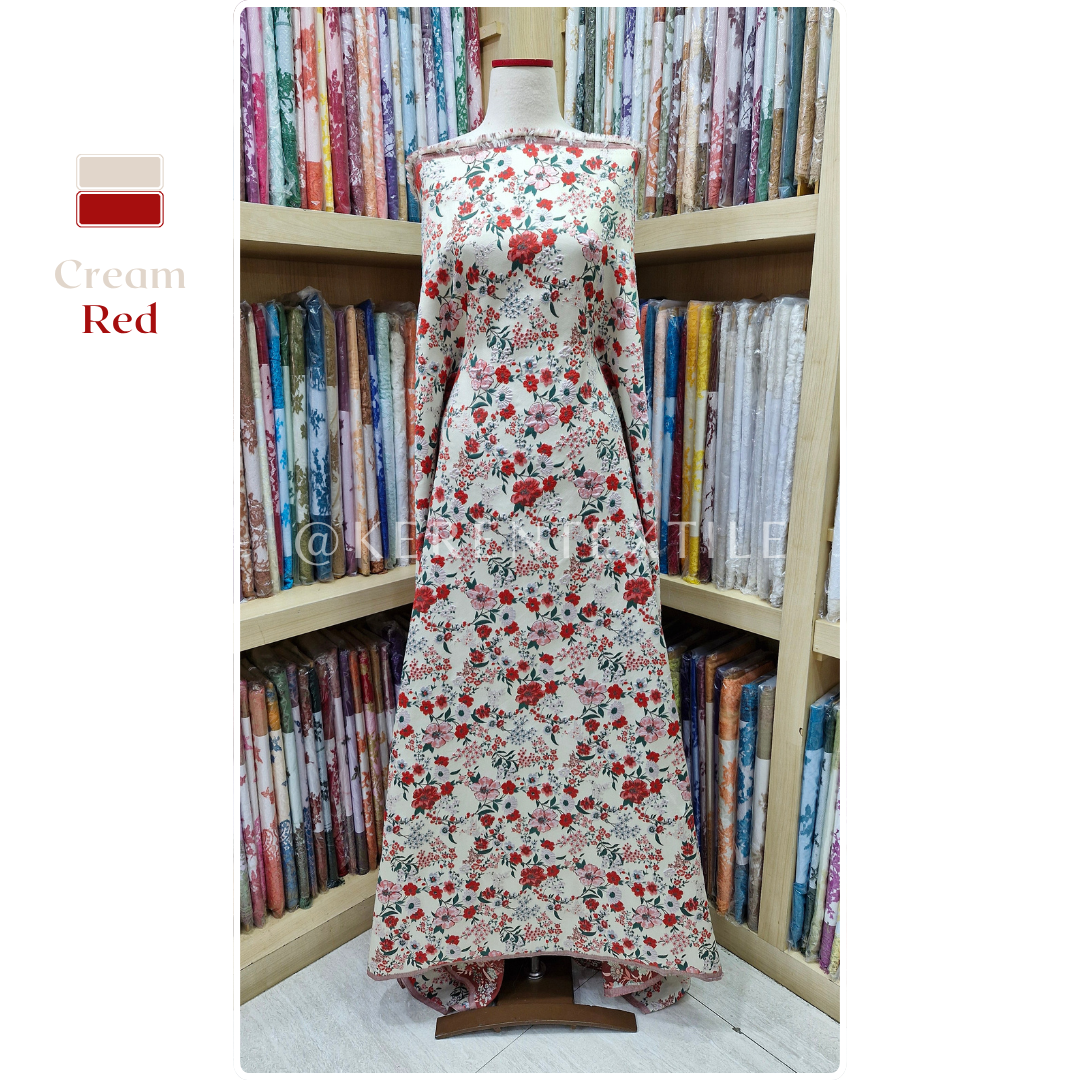 Jacquard Flowers #37-NV0954 (Motif Bunga Mawar)