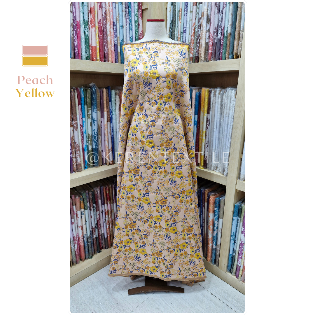 Jacquard Flowers #37-NV0954 (Motif Bunga Mawar)