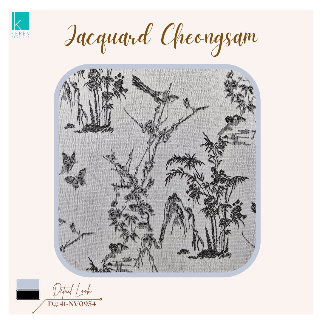 JACQUARD CHEONGSAM 41-NV0954 (Kain Jacquard Cheongsam Spesial Pattern)