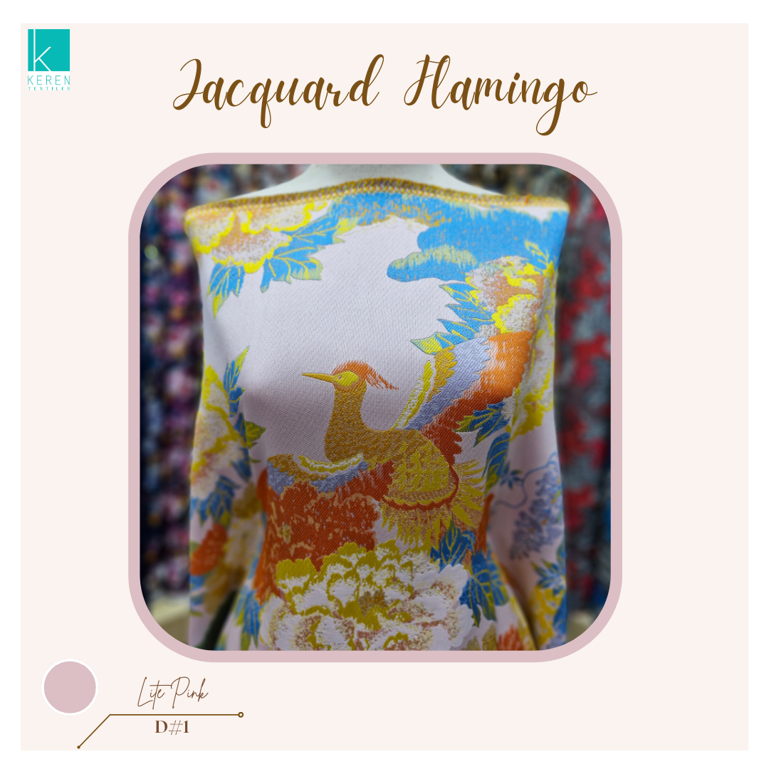 JACQUARD FLAMINGO (Jacquard motif Flamingo Multicolor)