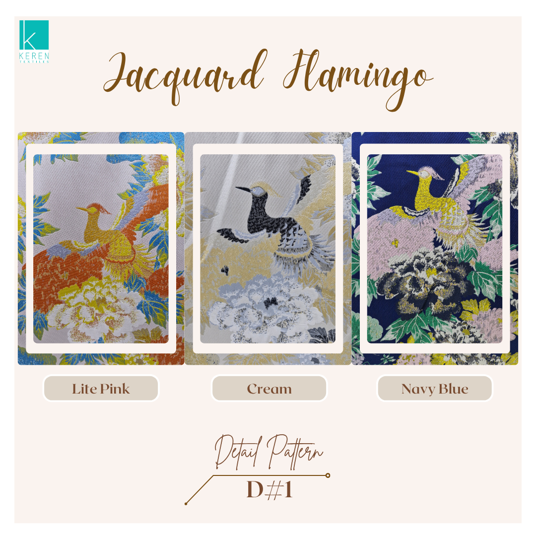JACQUARD FLAMINGO (Jacquard motif Flamingo Multicolor)