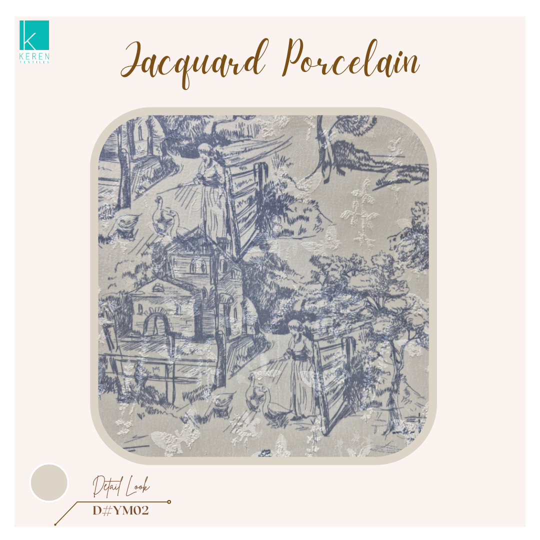 JACQUARD PORCELAIN YM02 (Jacquard Cheongsam Classic Pattern)