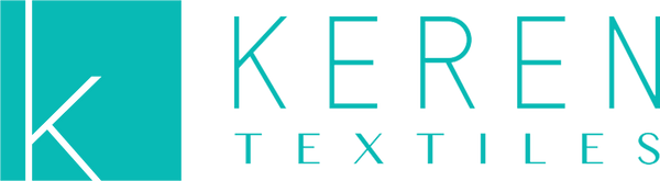 Logo of Keren Textiles with a teal square and stylized 'K'.