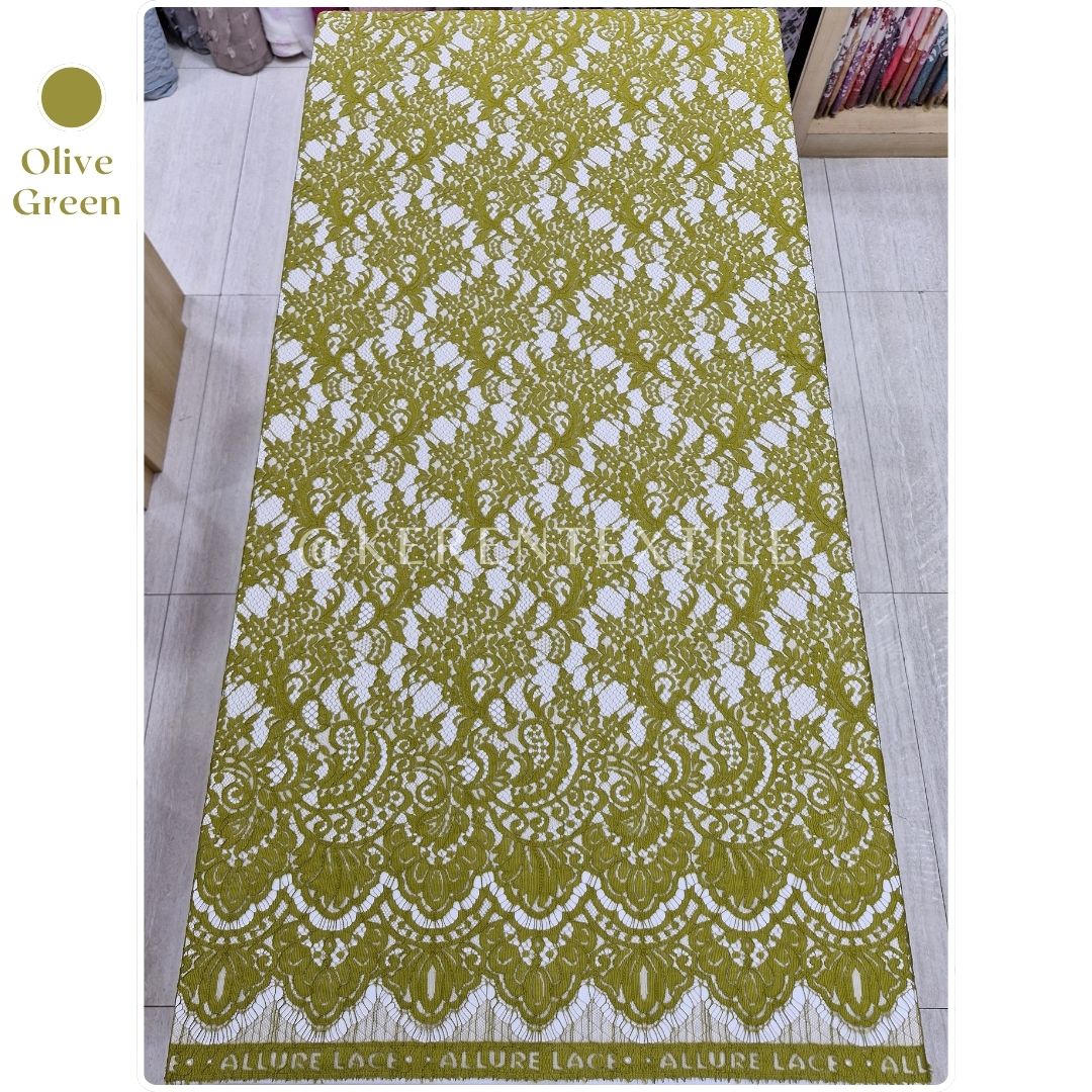 BROKAT PANEL COTTON 5262 (Semi France Lace motif Bunga)