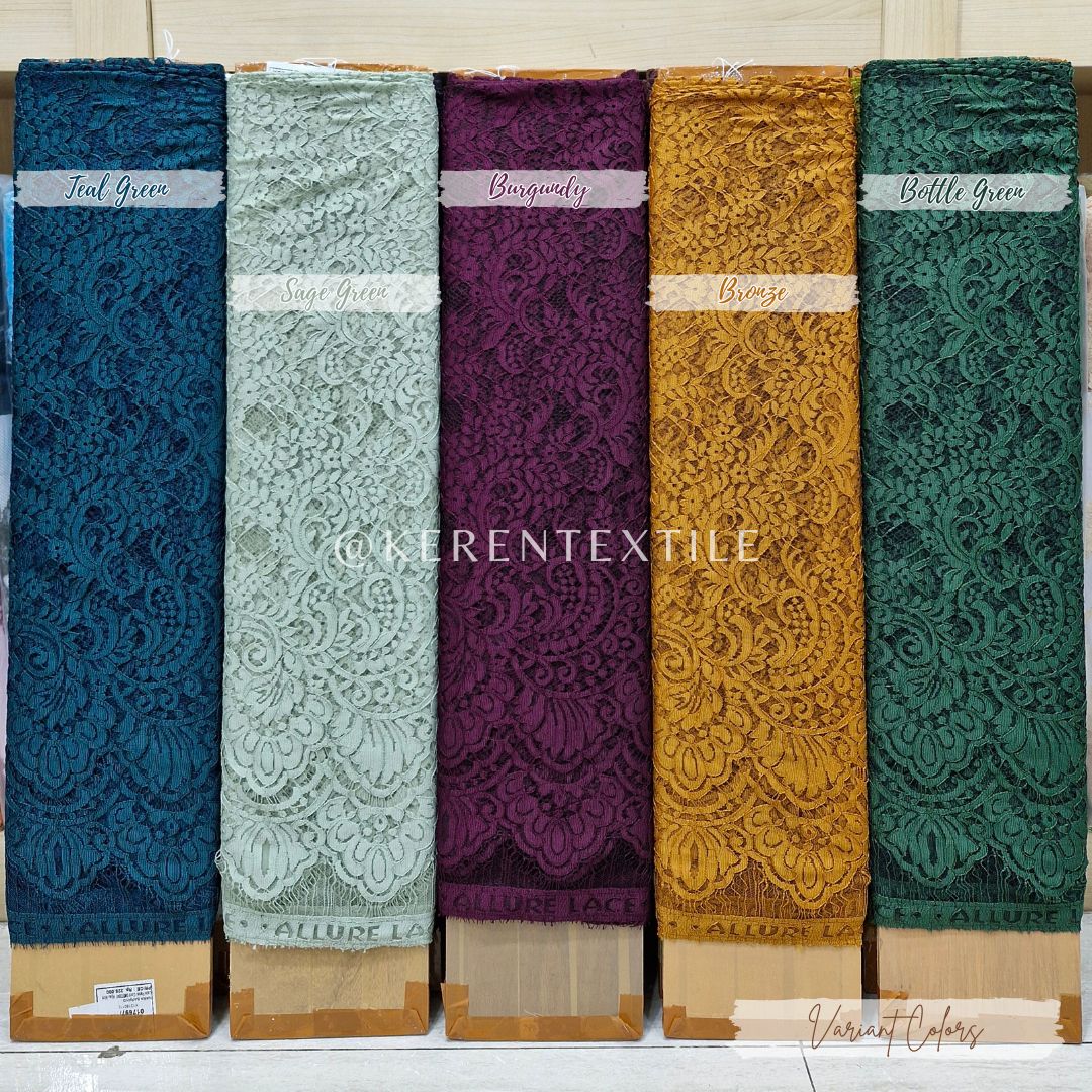 BROKAT PANEL COTTON 5262 (Semi France Lace motif Bunga)