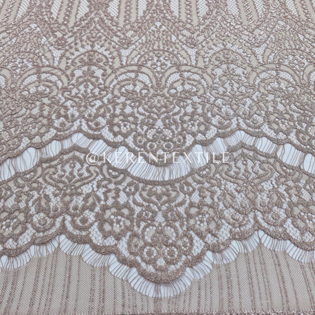 BROKAT PANEL LAMINATE 119B1 (Semi France Lace Metallic/Laminate)