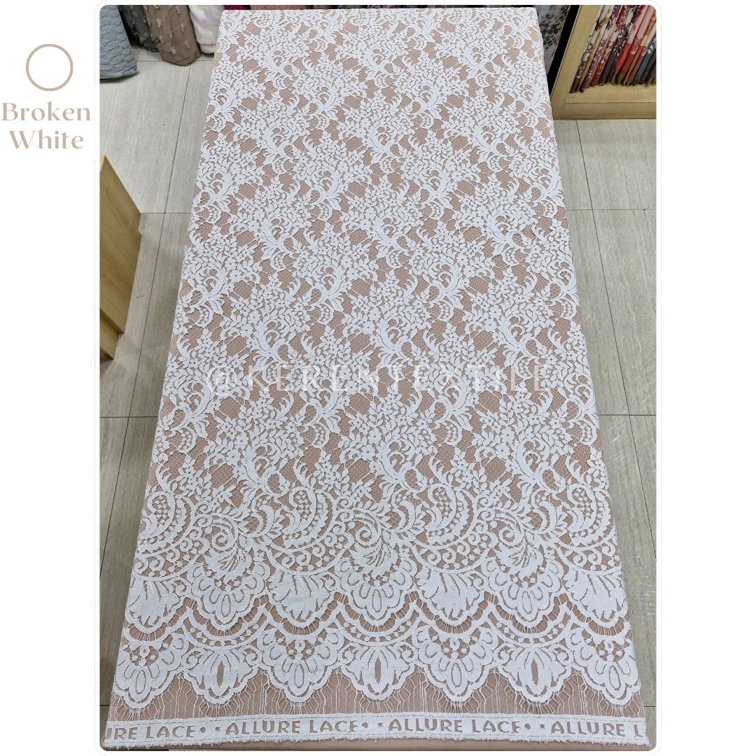 BROKAT PANEL COTTON 5262 (Semi France Lace motif Bunga)