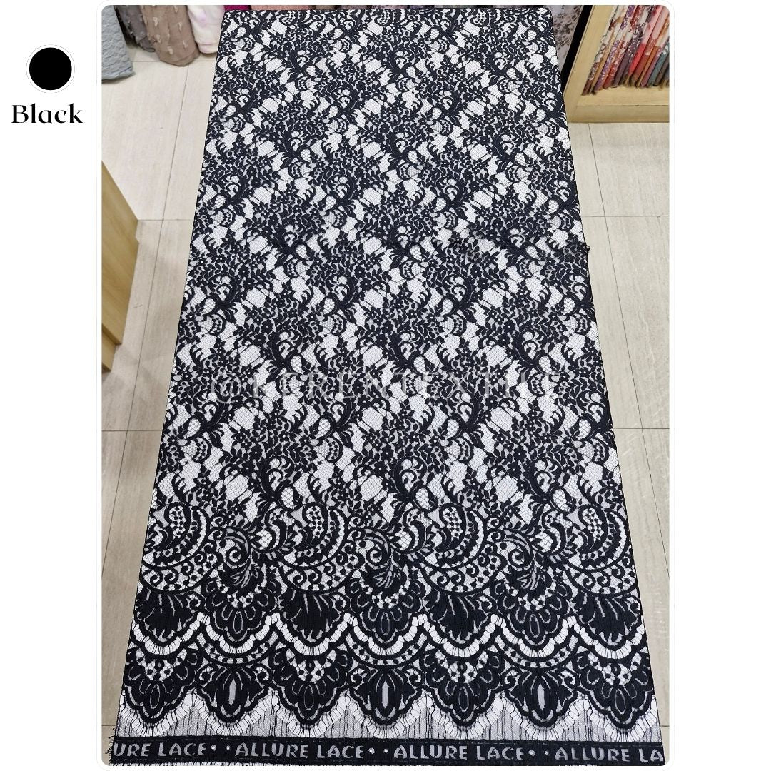 BROKAT PANEL COTTON 5262 (Semi France Lace motif Bunga)