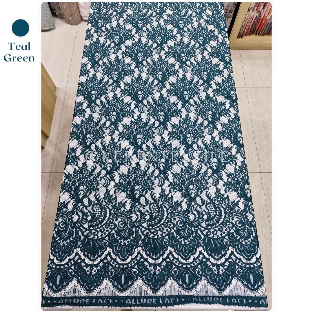 BROKAT PANEL COTTON 5262 (Semi France Lace motif Bunga)