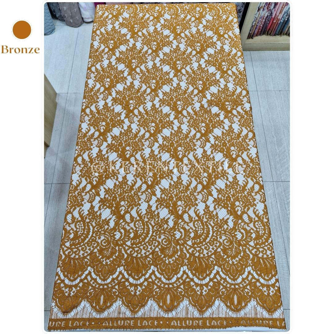 BROKAT PANEL COTTON 5262 (Semi France Lace motif Bunga)