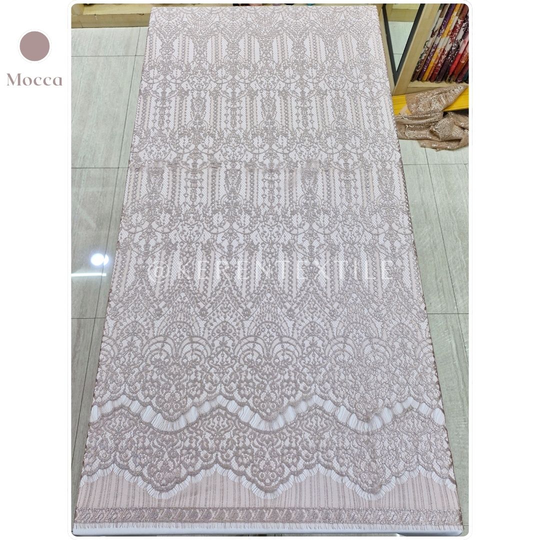 BROKAT PANEL LAMINATE 119B1 (Semi France Lace Metallic/Laminate)