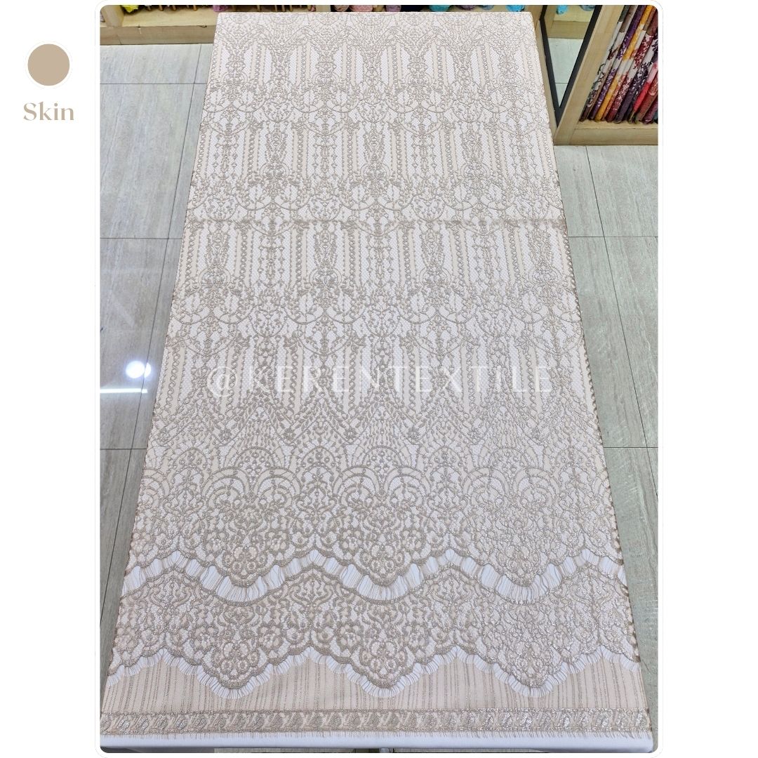 BROKAT PANEL LAMINATE 119B1 (Semi France Lace Metallic/Laminate)