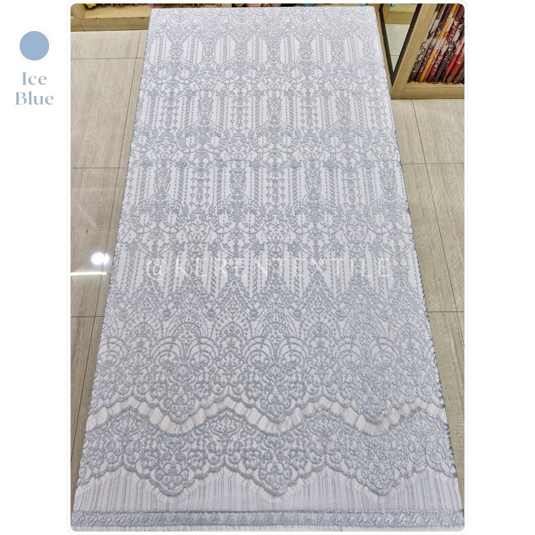 BROKAT PANEL LAMINATE 119B1 (Semi France Lace Metallic/Laminate)