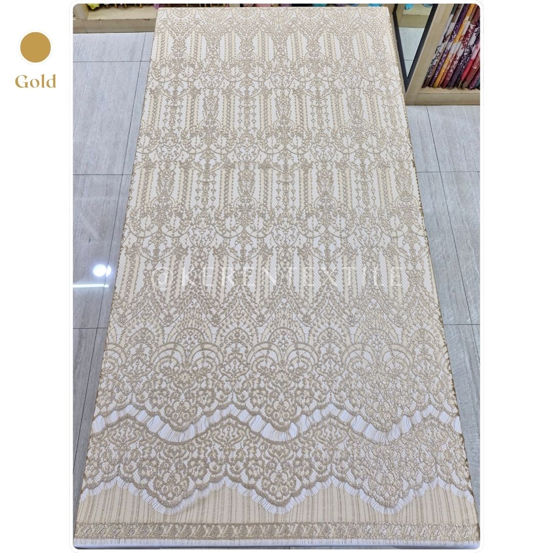 BROKAT PANEL LAMINATE 119B1 (Semi France Lace Metallic/Laminate)