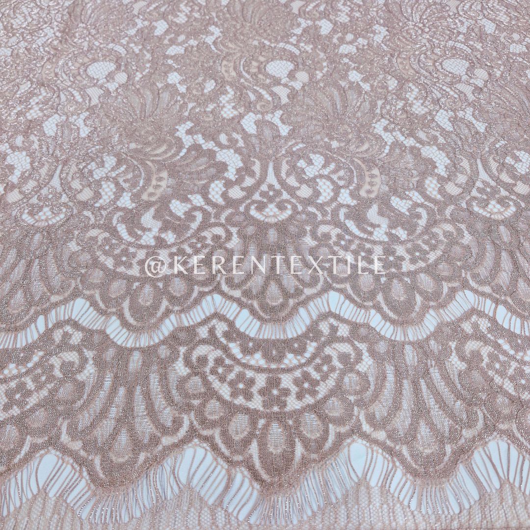Lace Panel Laminate #7251 (Semi France Lace Metallic)