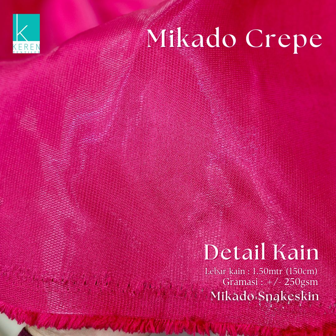 MIKADO CREPE POLOS/MIKADO SNAKESKIN/MIKADO SHINY (Kain Mikado Crepe Shimmer)