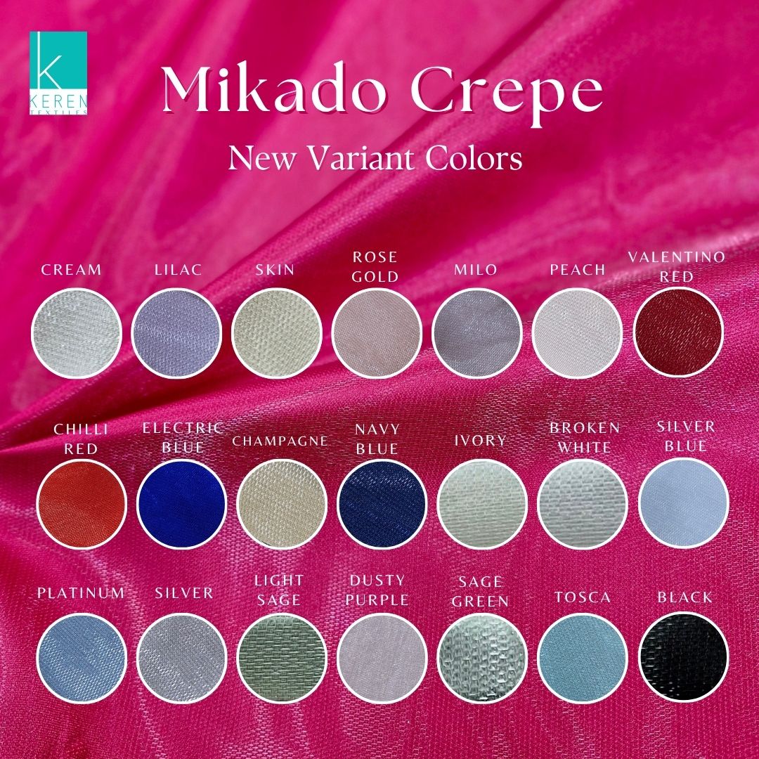 MIKADO CREPE POLOS/MIKADO SNAKESKIN/MIKADO SHINY (Kain Mikado Crepe Shimmer)