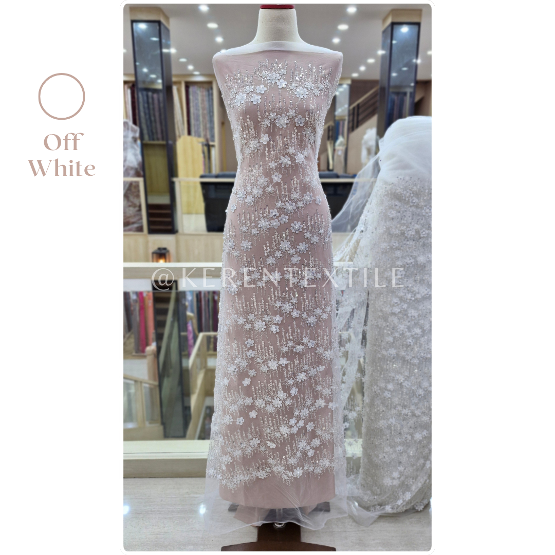 TULLE ACCESSORIES 2 (Tulle Payet 3D Spesial Off White)