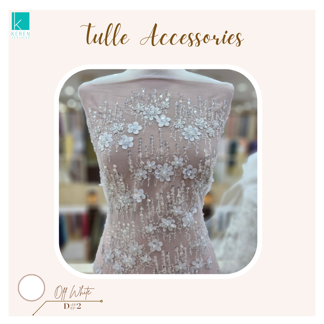 TULLE ACCESSORIES 2 (Tulle Payet 3D Spesial Off White)