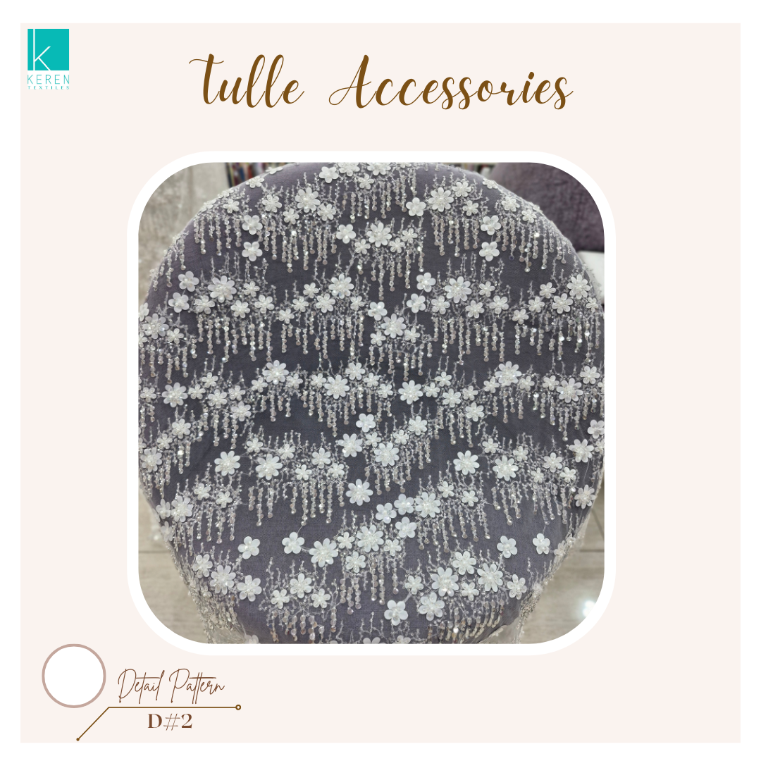 TULLE ACCESSORIES 2 (Tulle Payet 3D Spesial Off White)