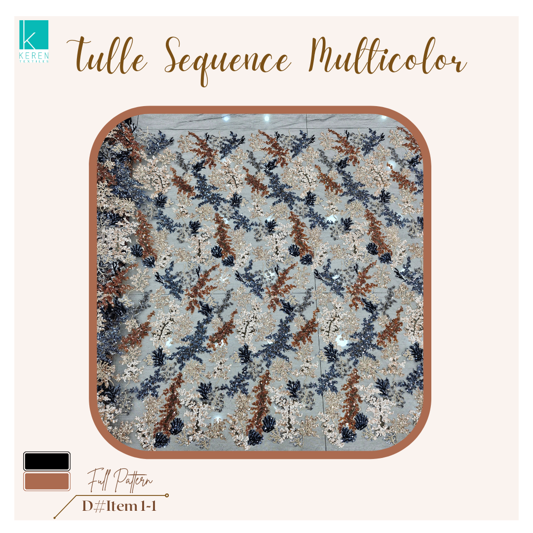 TULLE SEQUENCE MULTICOLOR item 1 (Tulle Payet Sequins spesial Garden)
