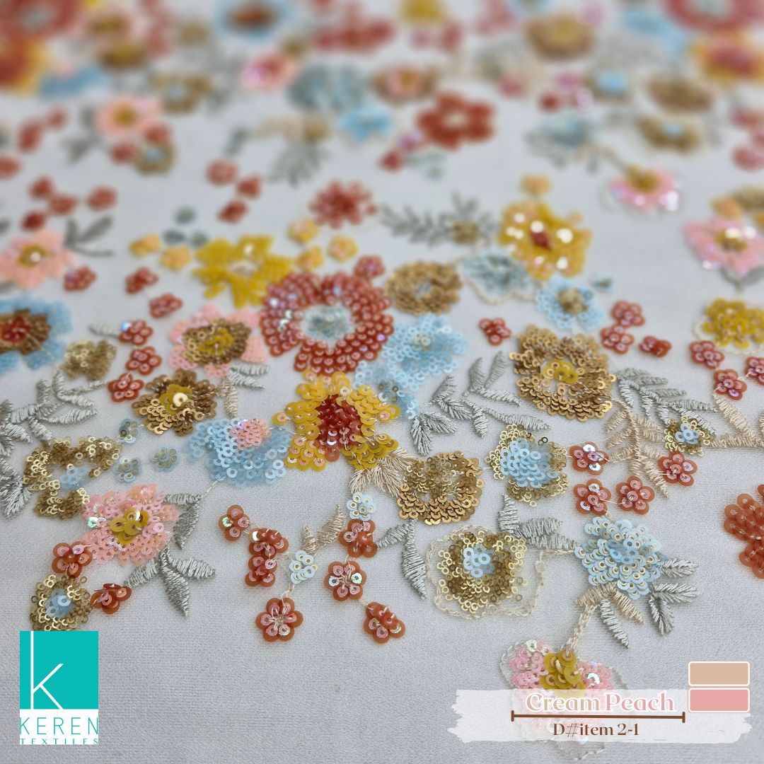 TULLE SEQUENCE MULTICOLOR item 2 (Tulle Payet Sequins spesial Garden)