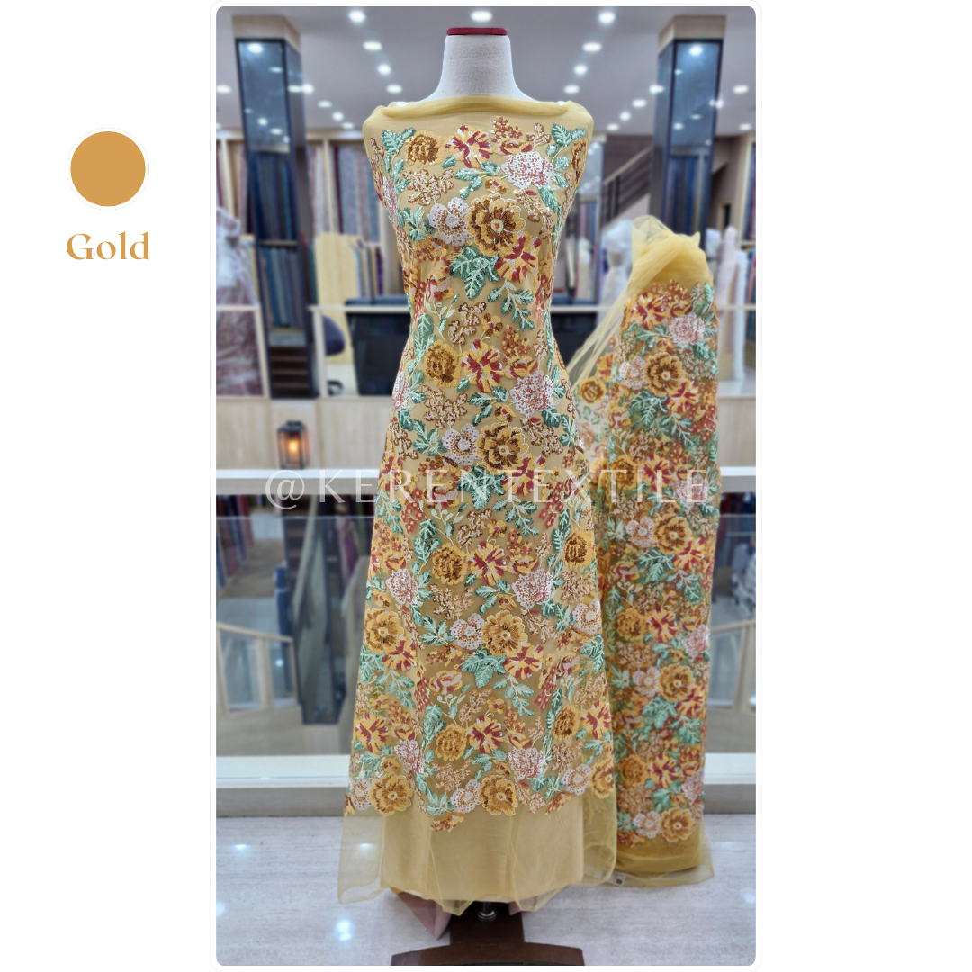 TULLE SEQUENCE MULTICOLOR item 3 (Tulle Payet Sequins spesial Garden)