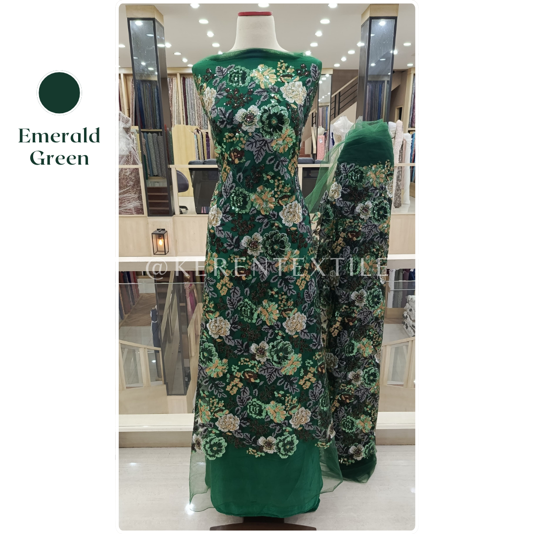 TULLE SEQUENCE MULTICOLOR item 3 (Tulle Payet Sequins spesial Garden)