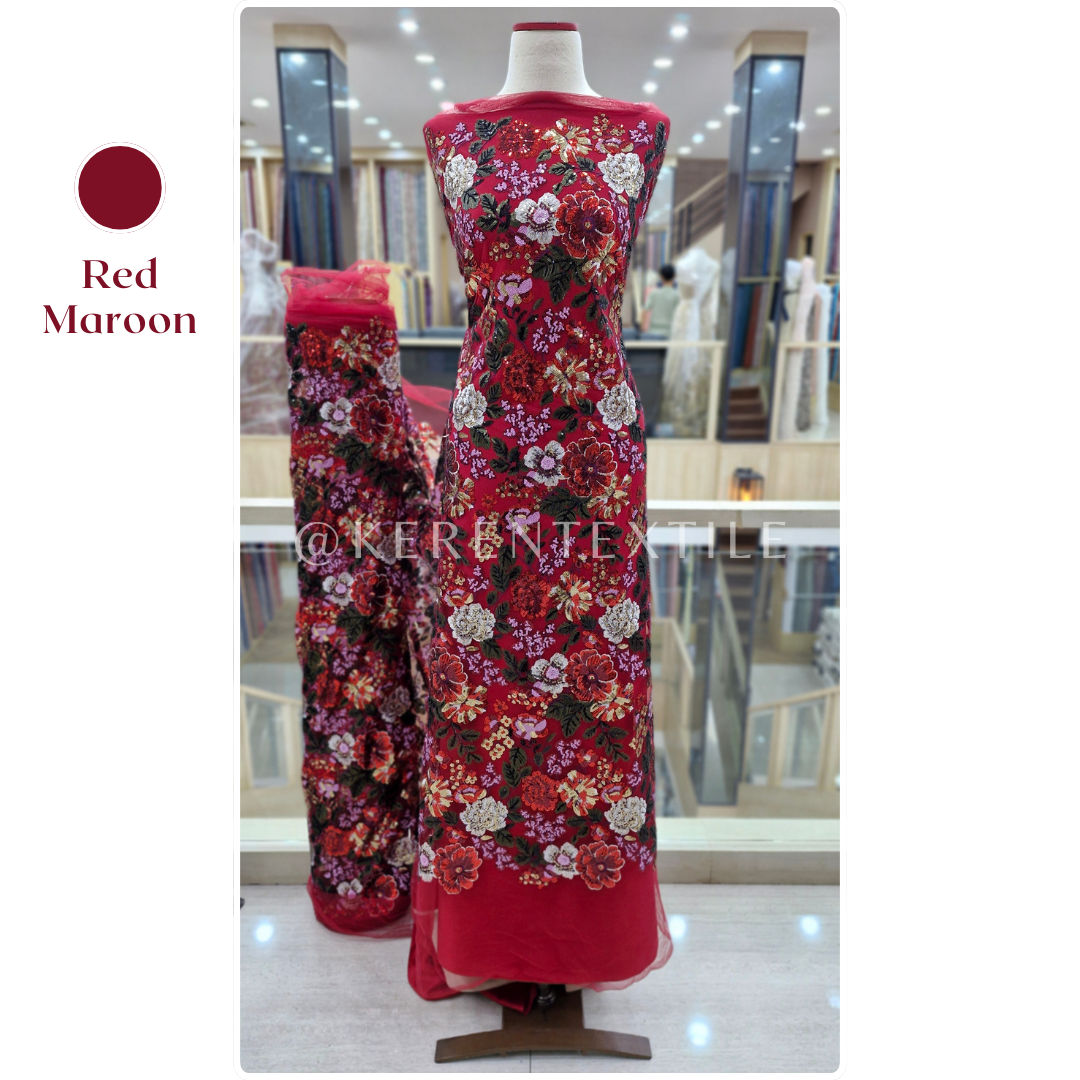 TULLE SEQUENCE MULTICOLOR item 3 (Tulle Payet Sequins spesial Garden)