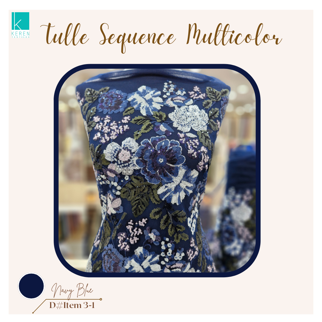 TULLE SEQUENCE MULTICOLOR item 3 (Tulle Payet Sequins spesial Garden)
