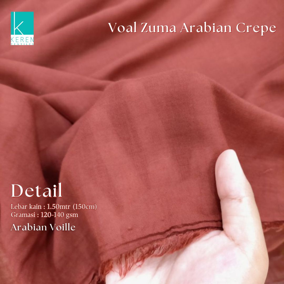 VOAL ZUMA ARABIAN CREPE/ARABIAN VOILLE/VOAL POLOS ARABIAN